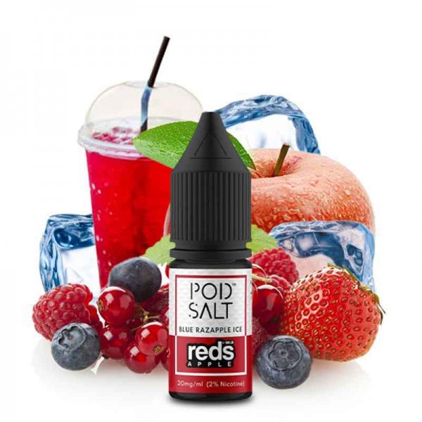 Pod Salt Fusion Reds Apple Blue Razapple Ice 10ml