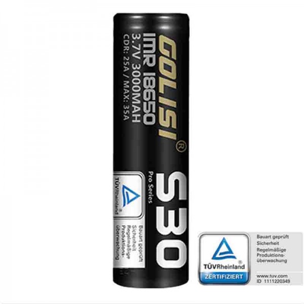 Golisi S30 18650 35A 3000mAh Akku