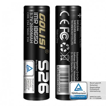 Golisi S26 18650 35A 2600mAh Akku