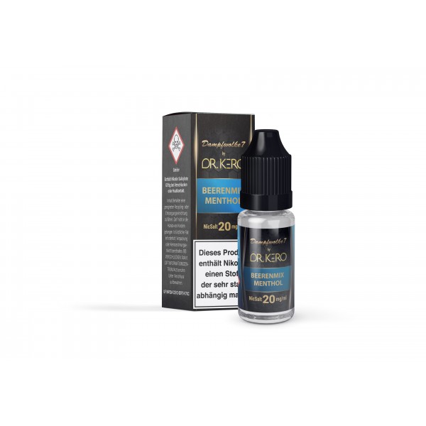 Dampfwolke 7 Beerenmix Menthol Nikotinsalz Liquid 10ml