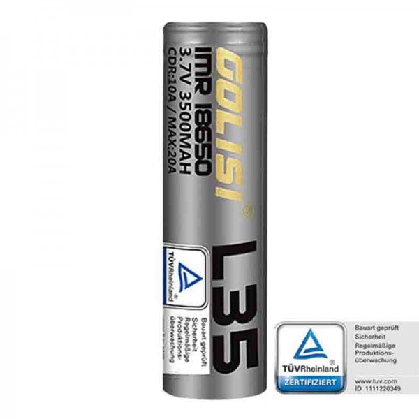 Golisi L35 18650 3500mAh Akku (MTL-Dampfern empfohlen)