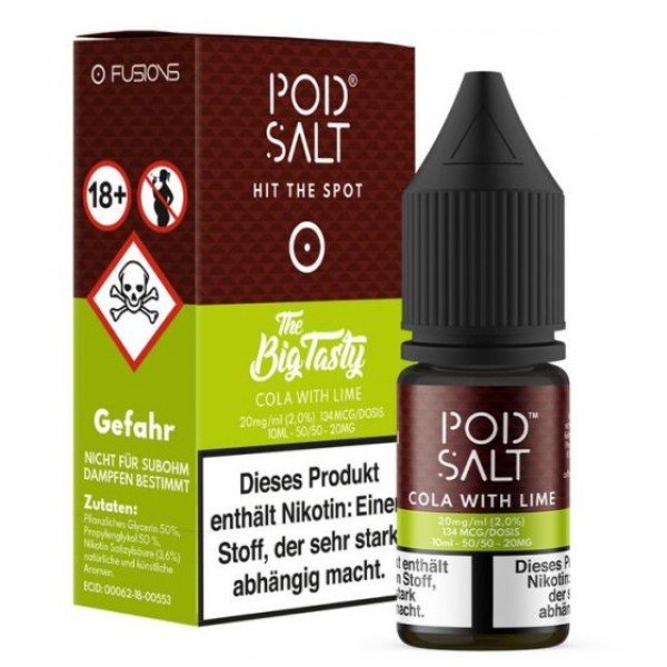 Pod Salt Fusion Cola with Lime 10ml