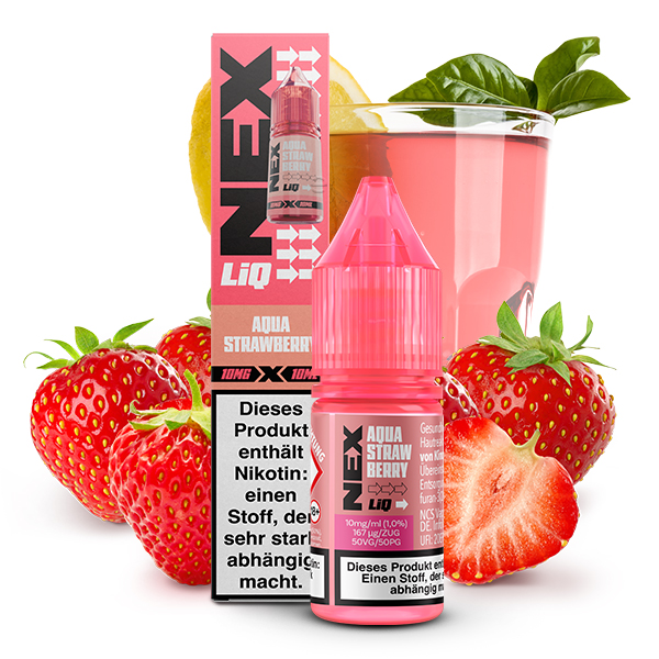Nexliq Aqua Strawberry Nikotinsalz Liquid