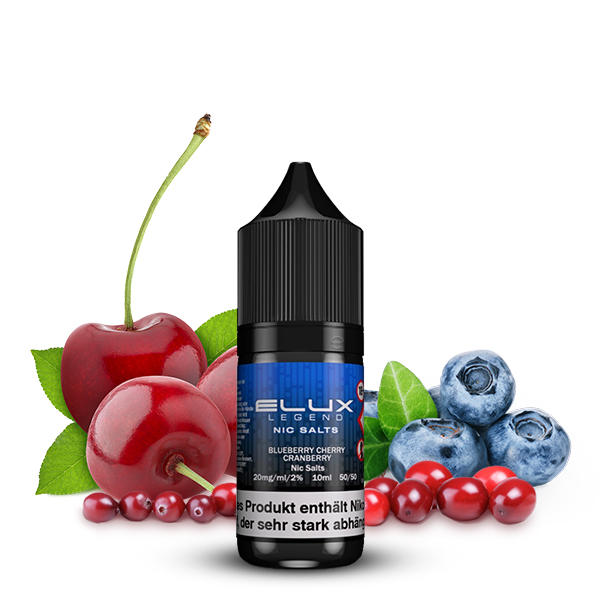 ELUX Blueberry Cherry Cranberry Nikotinsalz Liquid 10ml