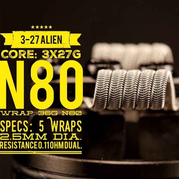 Tasty Ohm Coils 3-27 Alien Coil