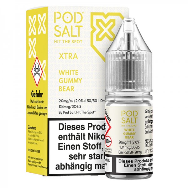 Pod Salt Xtra White Gummy Bear Nikotinsalz Liquid 10ml