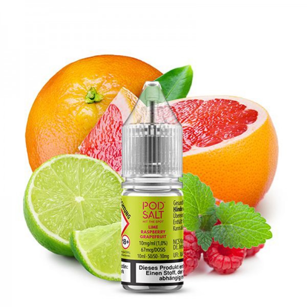 Pod Salt Xtra Lime Raspberry Grapefruit Nikotinsalz Liquid 10ml