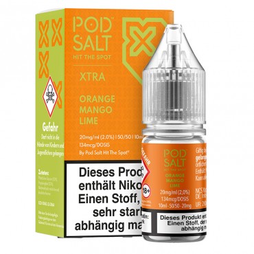 Pod Salt Xtra Orange Mango Lime Nikotinsalz Liquid 10ml