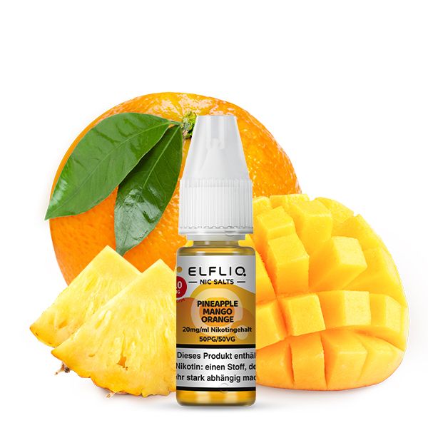 ELFBAR ELFLIQ Pineapple Mango Orange Nikotinsalz Liquid 10ml