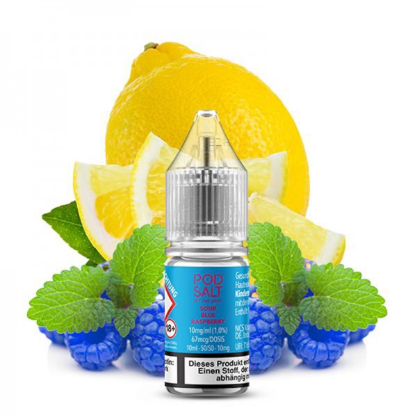 Pod Salt Xtra Sour Blue Raspberry Nikotinsalz Liquid 10ml