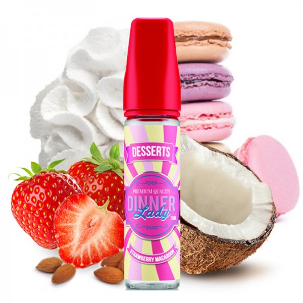 Dinner Lady Dessert Strawberry Macaroon 20ml Aroma