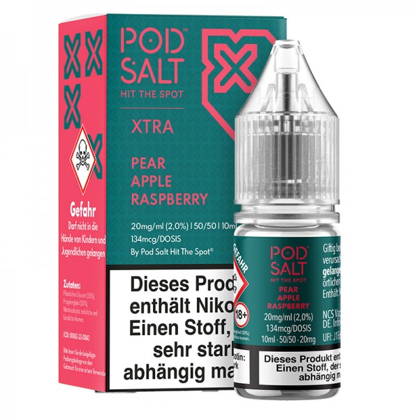 Pod Salt Xtra Pear Apple Raspberry Nikotinsalz Liquid 10ml