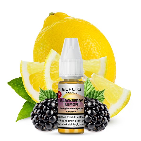 ELFBAR ELFLIQ Blackberry Lemon Nikotinsalz Liquid 10ml