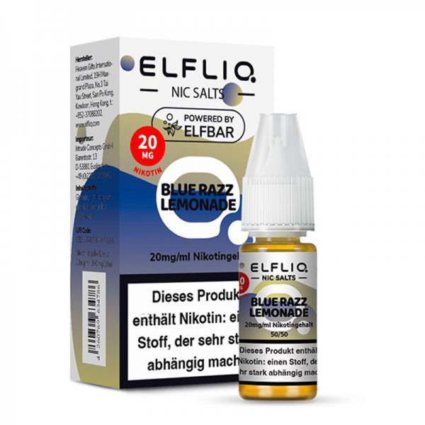 ELFBAR ELFLIQ Blue Razz Lemonade Nikotinsalz Liquid 10ml